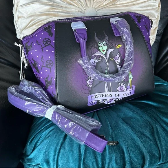 Disney Sleeping Beauty Maleficent Hand Bag and Crossbody Bag: NWT - Picture 11 of 12